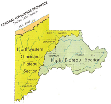 Physiographic Provinces of Northwest Pennsylvania