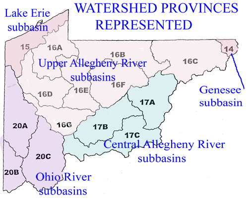 Watershed Provinces of Pennsylvania